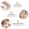 HONMEET 1Set Wooden Marble Run Puzzle DIY Track Bead Game for Enhances Hand Eye Coordination Creative Thinking Safe Educational Plaything view 4