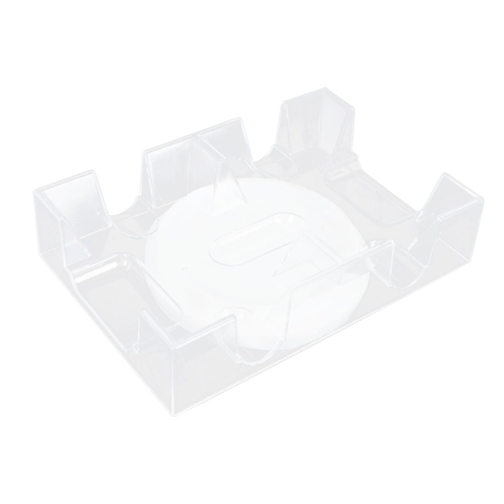HANABASS Revolving Poker Card Storage Stand Tray Rotating Playing Card Organizer for Adults and Seniors for Game Evenings and Family Gatherings