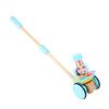 BESPORTBLE 1Pc Trolley Educational Plaything Adjustable Push Cart for Non Slip Handle Cartoon Design Easy Assembly Great Present for Learning Activities Random Color view 1
