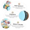 BESPORTBLE 1Pc Trolley Educational Plaything Adjustable Push Cart for Non Slip Handle Cartoon Design Easy Assembly Great Present for Learning Activities Random Color view 2
