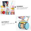 BESPORTBLE 1Pc Trolley Educational Plaything Adjustable Push Cart for Non Slip Handle Cartoon Design Easy Assembly Great Present for Learning Activities Random Color view 3