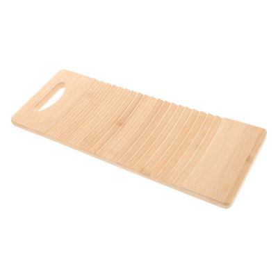 VICASKY Mini Wood Washboard for Kids Small Hand Washing Laundry Scrubber Portable Clothes Cleaning Tool for Travel and Daily Use
