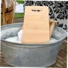 BESTonZON Mini Hand Washboard Hand Washing Clothes Washboard Boys and Girls Laundry Board Natural Beechwood Scrubbing Board view 4