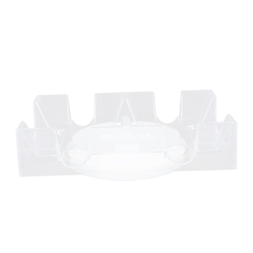 BESPORTBLE Rotating Playing Card Holder Tray Plastic Stand for Party Games for Adults and Elders Streamlined Card Distribution and Organization