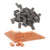 HANABASS 100 Pcs Scale Fairy Garden Wall Brick DIY Sand Table Building Supplies view 1