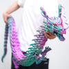 47.3inch Super Large 3D Printed Dragon Models,Flexible Joint Animal lacertid Figurines, 3D Printing Stuff Cheap,Stress Relief, Fidget restlessness, ADHD Toys, Surprise Fantasy Gifts (79inch) view 1