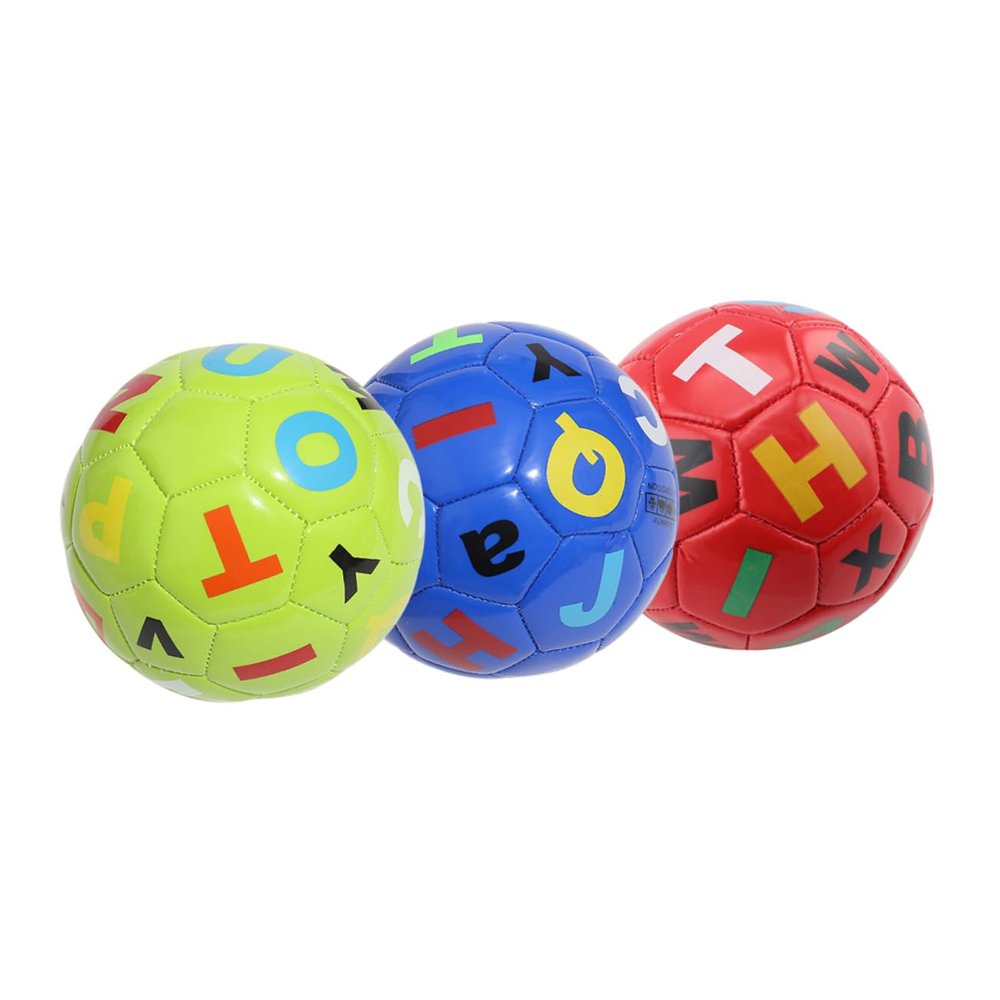 YARNOW 3Pcs Inflatable Soccer Balls Small Soccer for Fun Outdoor Sports for Boys Great Present for Year Encourages Active Play