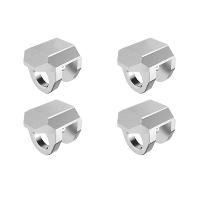 JOYSOG Metal Shock Cap for Arrma 1/18 Granite Grom/ 1/14 Typhon Grom/ 1/16 Mojave Grom RC Anti-Collision Protector Absorber Caps (Silver)