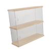 ABOOFAN Acrylic Display Box Doll Display Case Toy Shelf for Miniature Stuff Figurine Shelf view 1