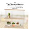 ABOOFAN Acrylic Display Box Doll Display Case Toy Shelf for Miniature Stuff Figurine Shelf view 2