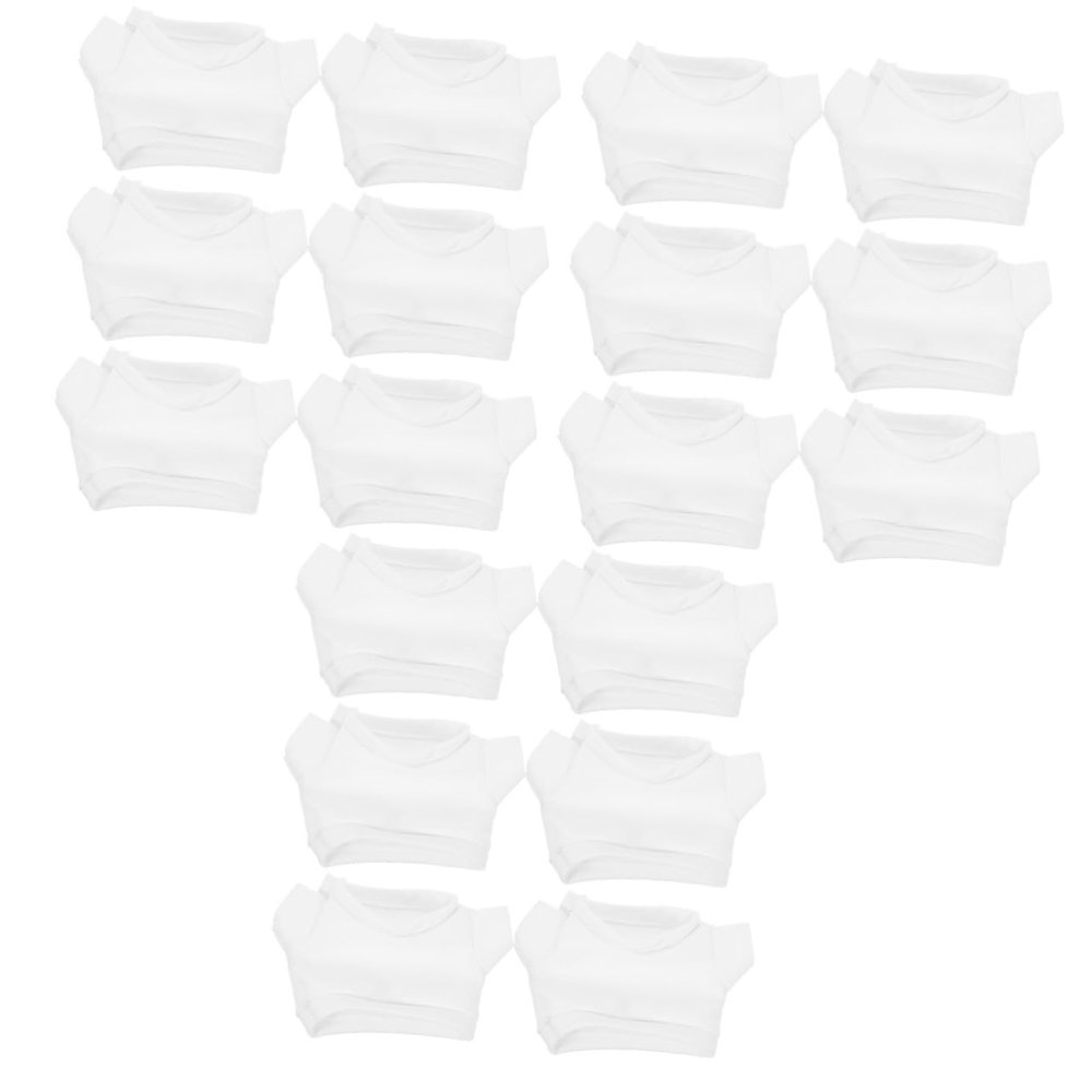 Abaodam 12pcs Doll T-Shirt Delicate Stuffed Bear Accessory Replaceable Bear Clothing Fashionable and Soft