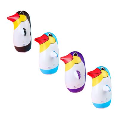 Holibanna 4pcs Colorful Penguin Tumbler Statues PVC Inflatable Educational Toys for Boys and Girls Home Decor Parties Safe Playmate for Boys and Girls Great for Weddings and Anniversaries