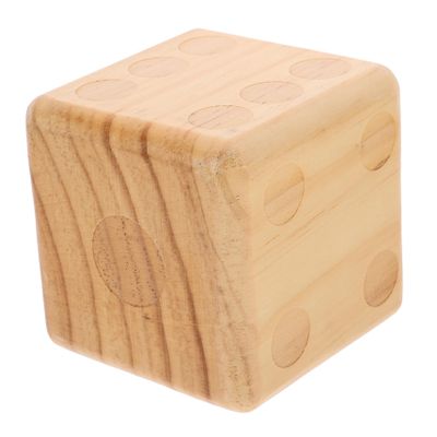 BESPORTBLE Meticulously Crafted Large Wood Dice Sturdy Safe for Boys and Girls for Outdoor Games Party Decorations