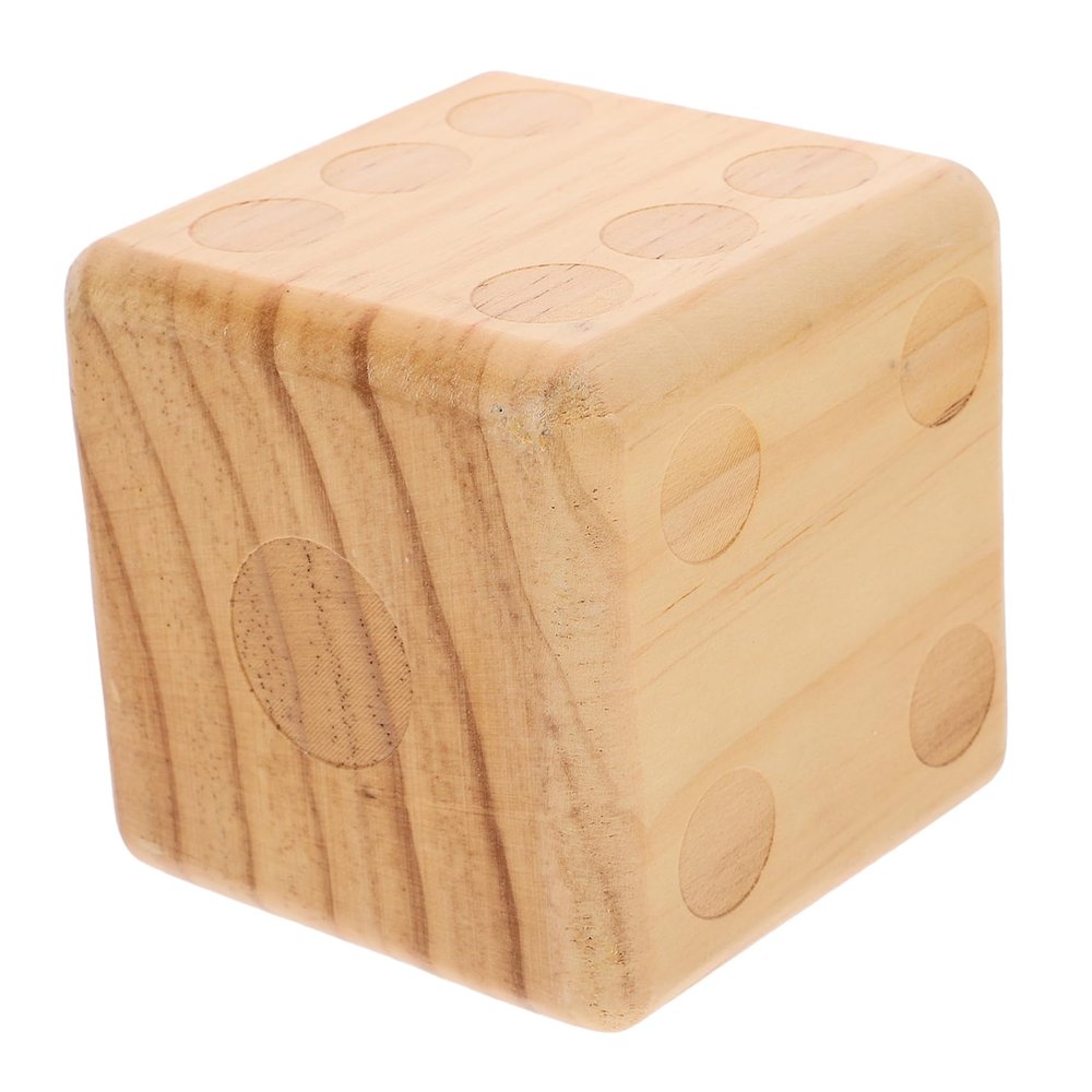 BESPORTBLE Meticulously Crafted Large Wood Dice Sturdy Safe for Boys and Girls for Outdoor Games Party Decorations