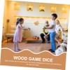 BESPORTBLE Meticulously Crafted Large Wood Dice Sturdy Safe for Boys and Girls for Outdoor Games Party Decorations view 4