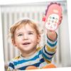 VANZACK 1PC Cartoon Mobile Phone Chewable Phone Early Childhood Bilingual Learning for Present for Months and Older Pink Dinosaur view 4