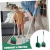 IWOWHERO Cartoon Kids Broom and Dustpan Set Toddler Cleaning Tools for Home Use Small Size Material for Preschool and Kindergarten view 2