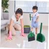 IWOWHERO Cartoon Kids Broom and Dustpan Set Toddler Cleaning Tools for Home Use Small Size Material for Preschool and Kindergarten view 3