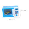 Abaodam Educational Playset Blue Microwave for Pretend Play Simulation Home Appliances Birthday Present for Enhances Imagination and Creativity view 2