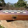 20-inch Large Backgammon Sets for Adults Solid Wooden Complete Game Board Handmade Game Sets -Gift for Dad, Husband, Anniversary, Birthday view 2
