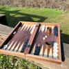 20-inch Large Backgammon Sets for Adults Solid Wooden Complete Game Board Handmade Game Sets -Gift for Dad, Husband, Anniversary, Birthday view 4