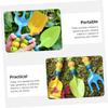 Abaodam 1set Boys and Girls Gardening Tools Outdoor Planting Kit for Boy Girl Shovel Rake and Spade for Soil Planting and Garden Fun Safe and Lightweight Set view 2