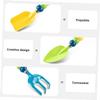 Abaodam 1set Boys and Girls Gardening Tools Outdoor Planting Kit for Boy Girl Shovel Rake and Spade for Soil Planting and Garden Fun Safe and Lightweight Set view 4