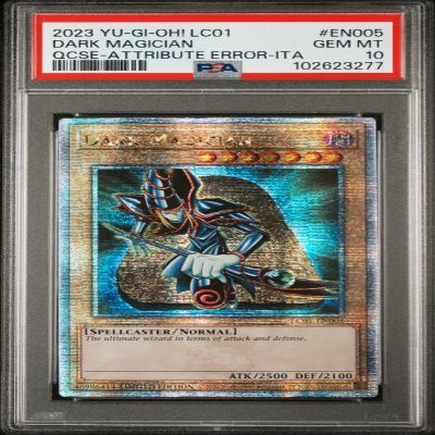 2023 Yu-Gi-Oh! LC 25th Anniv. Dark Magician Secret Rare (Error ITA) #LOB-EN005 (PSA 10)