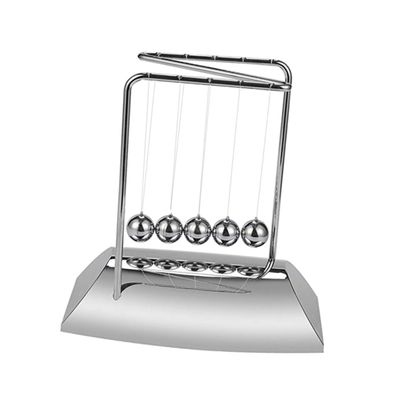 BESPORTBLE 1pc Electroplated Newton's Cradle Balance Balls for Boys and Girls Newton's Cradle Toy for Classroom Pendulum Wave Toy z Shape Desktop Decoration