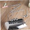 BESPORTBLE 1pc Electroplated Newton's Cradle Balance Balls for Boys and Girls Newton's Cradle Toy for Classroom Pendulum Wave Toy z Shape Desktop Decoration view 3