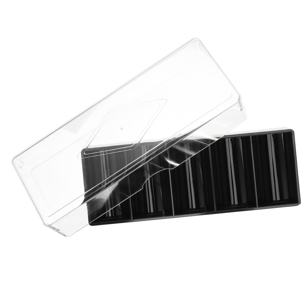 Yardwe Capacity Transparent Acrylic Poker Chip Holder Wear Resistant Chip Case for Games and Parties Easy to Carry and Clean