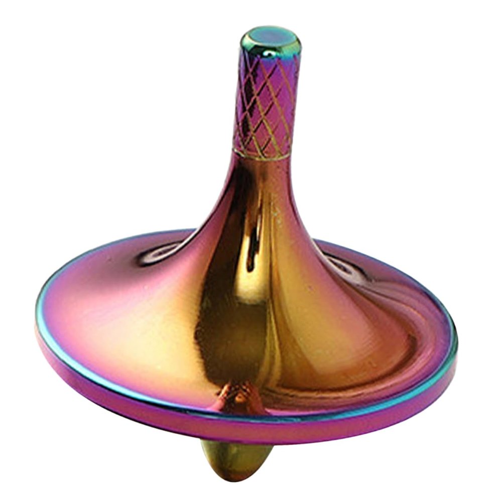 CIYODO Copper Gyro Toy for Boys and Girls and Adults Decompression Spinning Top Tabletop Fidget Game for Stress Relief and Fun for Home or Office