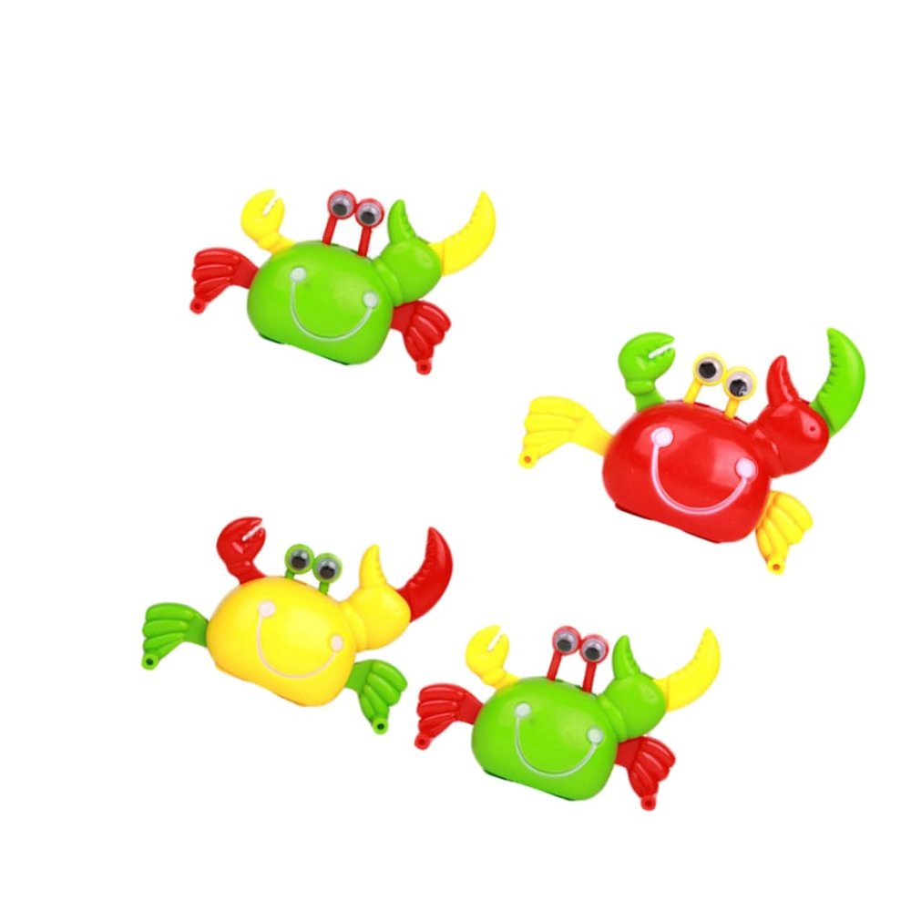 BESPORTBLE 4pcs Wind Up Crab for Funny Clockwork Crabs Red Green Yellow Safe Easy to Use Wind Up Mechanism for Fun Playtime Activities and