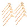 GLEAVI 10pcs Pointed Wooden Mallets Set Bamboo Mini Hammers for Cake Decorating Boys and Girls Play Soft Blow Tasks Non-Damaging Toy Hammers view 1