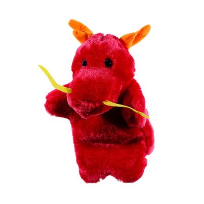 BESPORTBLE Chinese Dragon Plush Hand Puppet Red Storytelling Puppet for Role Play Activities and Safe for Enhances Imagination and Parent Interaction