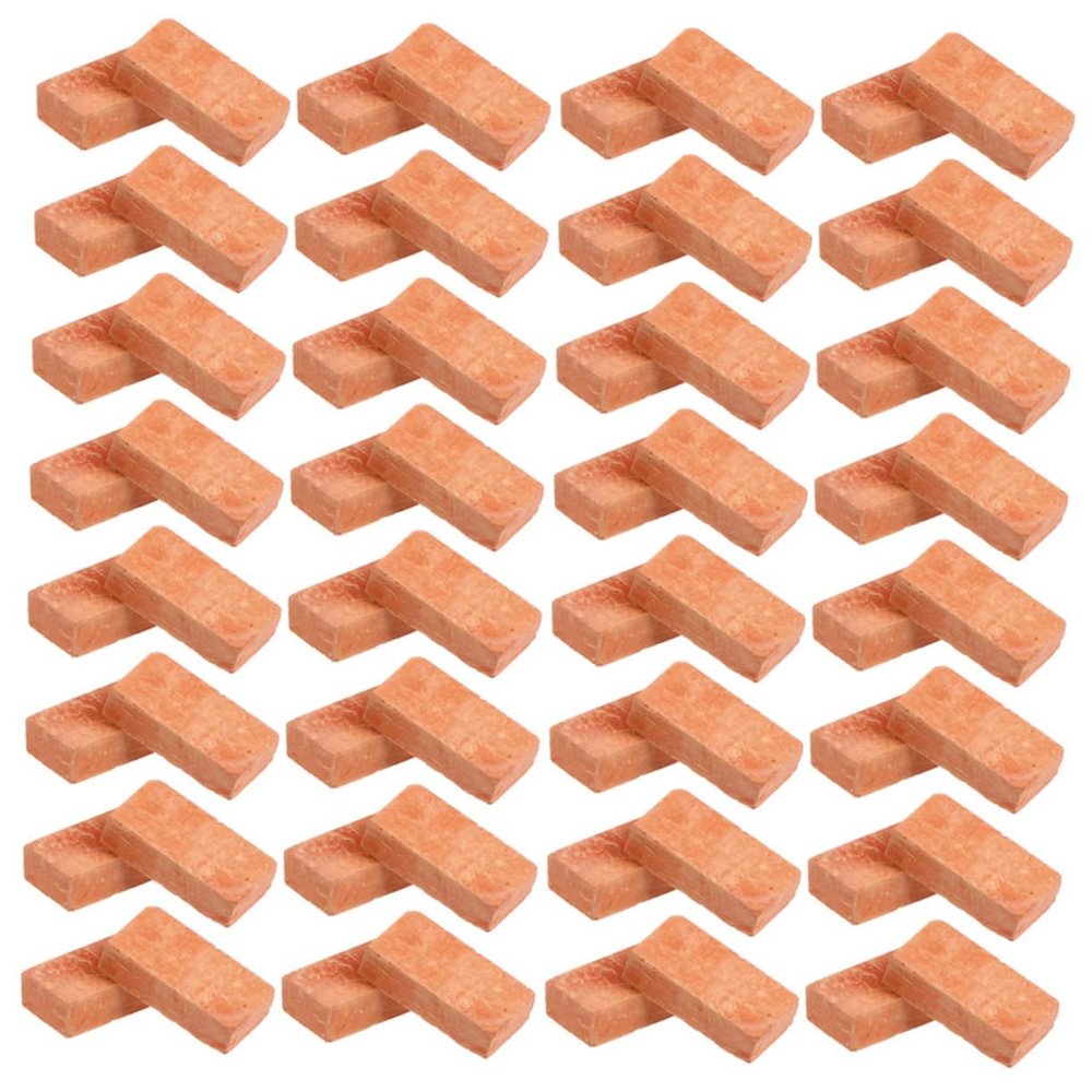 Kisangel 150pcs Miniature Bricks DIY Toy Brick for Model Building Scale Simulation Decorations
