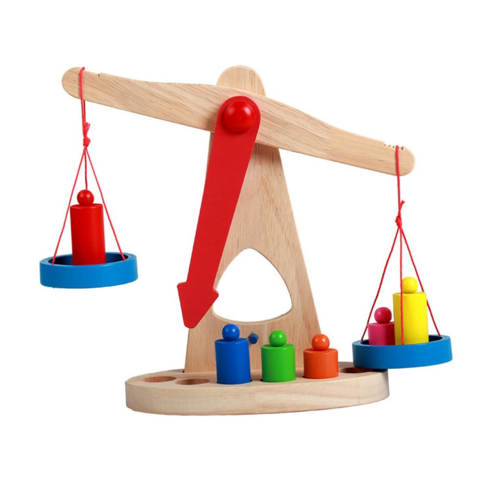 BESPORTBLE 1set Boy Girl's Educational Balance Scale Toy Early Learning Plaything for Boys Girls Develops Cognitive Skills and Understanding of Balance Principles for