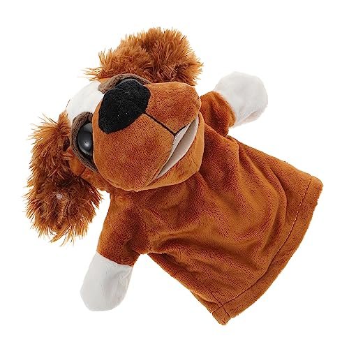 BESPORTBLE Animal Hand Puppet Plush Hairy Ears Dog for Interactive Storytelling Educational Role Play and Imaginative Play