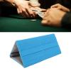 Fdit Foldable Multi Tier Poker Card Holder - Portable Fabric Tabletop Stand with Durable Canvas & Oxford Cloth, Organizer for Family Game Nights, Travel, Kids (Blue) view 2