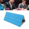Fdit Foldable Multi Tier Poker Card Holder - Portable Fabric Tabletop Stand with Durable Canvas & Oxford Cloth, Organizer for Family Game Nights, Travel, Kids (Blue) view 4