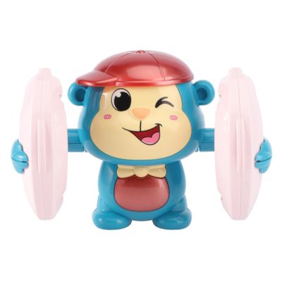 BESPORTBLE 1PC Electric Funny Tumbling Monkey for Cartoon Dancing Singing Somersaulting Material Present
