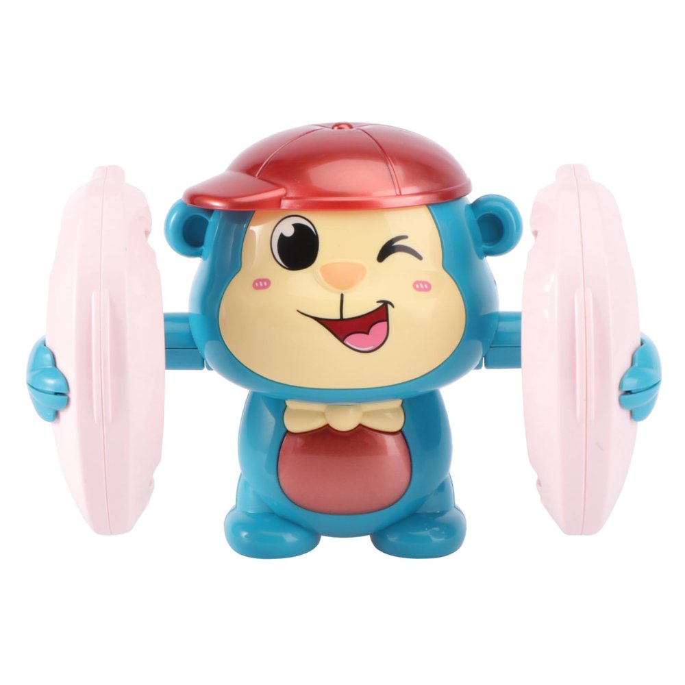 BESPORTBLE 1PC Electric Funny Tumbling Monkey for Cartoon Dancing Singing Somersaulting Material Present