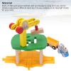 Alomejor Wooden Track Set,Crane Tower Toy with 8 Toys Compatible with The Engine Truck Toy Toddlers Boys Children view 2