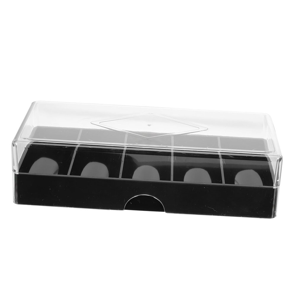 GALPADA Transparent Acrylic Poker Chip Storage Box Portable Case for Chips Lightweight Holder for Domestic Professional Use Easy Organization Carrying