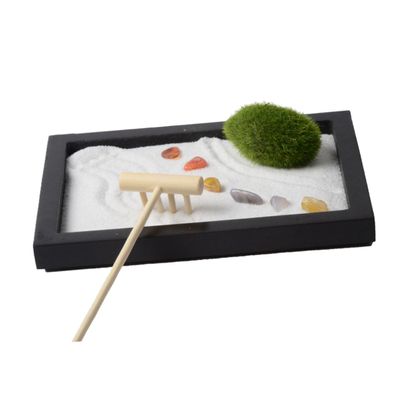 Toddmomy Terrarium Decor Fairy Garden Decor Desktop Zen Garden Table Moss Simulation Rake