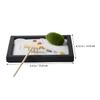Toddmomy Terrarium Decor Fairy Garden Decor Desktop Zen Garden Table Moss Simulation Rake view 2