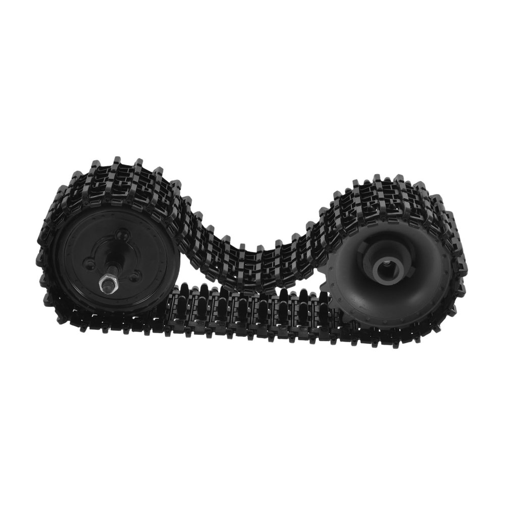ibasenice 1set DIY Rc Crawler Robot Tank Tracks Rubber Replacement Wheels for Rc Tank Model Construction Toys