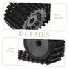 ibasenice 1set DIY Rc Crawler Robot Tank Tracks Rubber Replacement Wheels for Rc Tank Model Construction Toys view 3