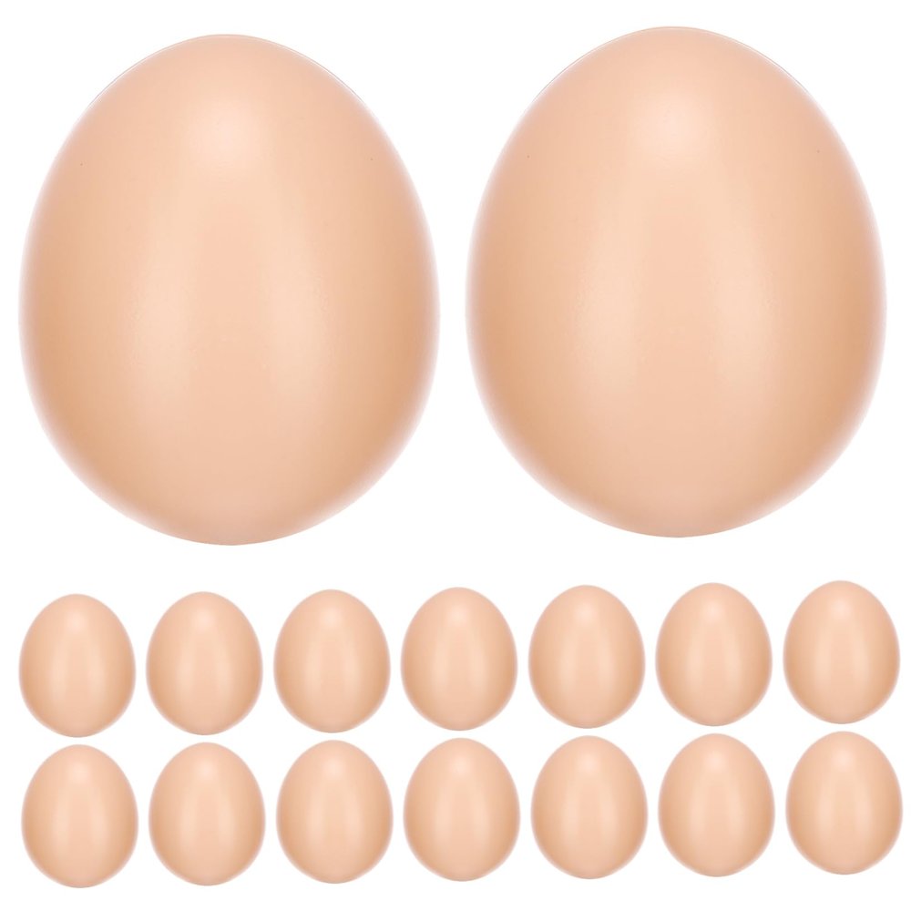 BESPORTBLE 20pcs DIY Graffiti Plastic Realistic Artificial Chicken Eggs for Creative Projects and Educational Play for Easter Supplies and Hands Activities