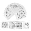 Kisangel 60pcs Bingo Game Card Bingo Cards for Adults Boys and Girls Easy to Play Intellectual Development Toy view 3